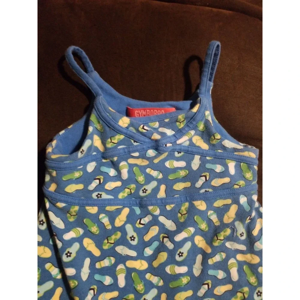 Gymboree vintage splash flip‎ flop dress 3 6 mo